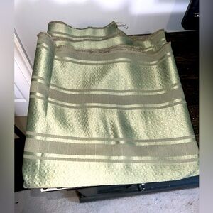 2 Yards Of Green Striped Fabric Home Interior Crafts Costumes Pillows